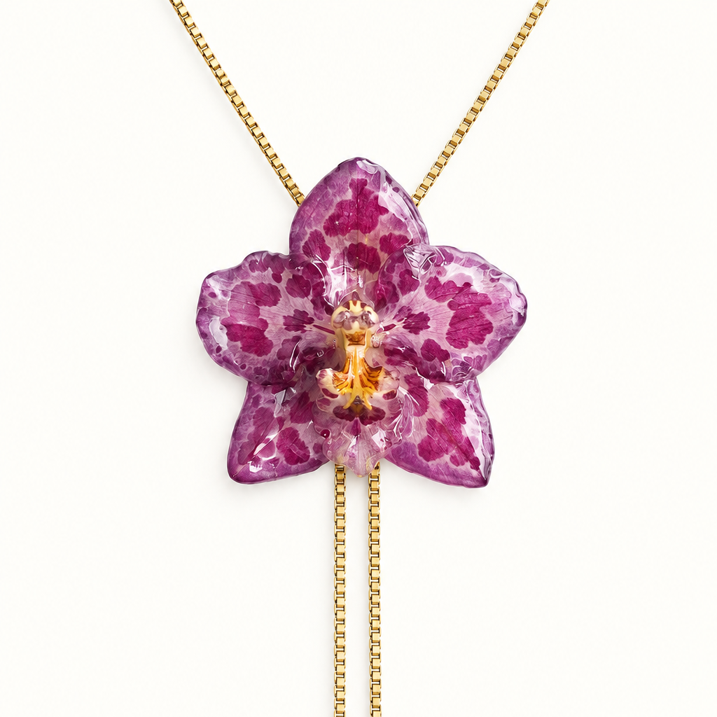 Collar ajustable orquídea Odontoglossum