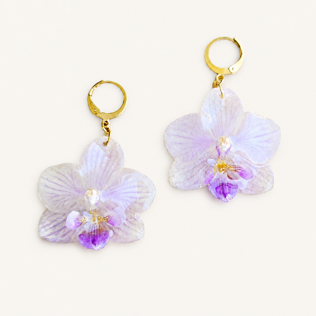 Aretes Orquídea Phalaenopsis