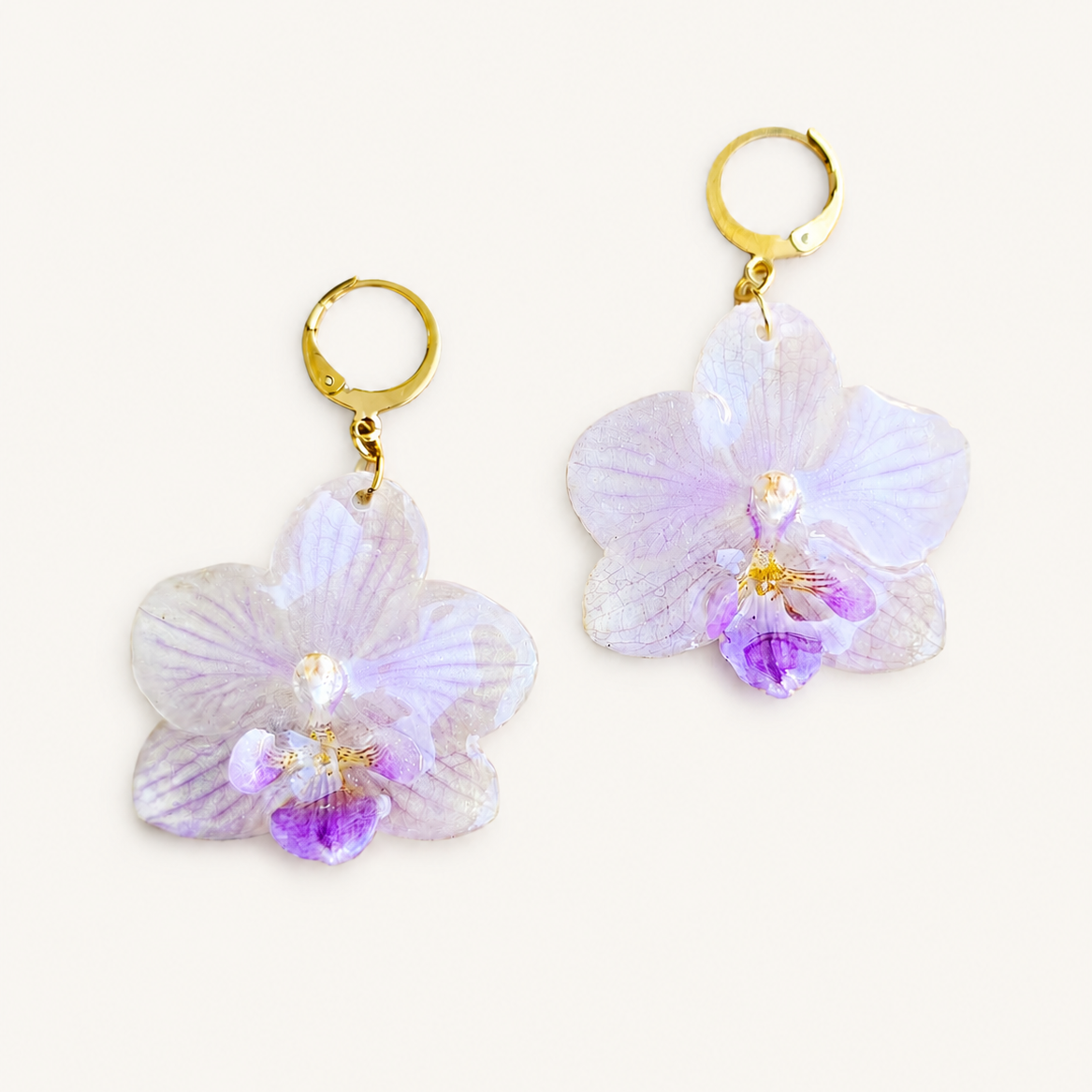 Aretes Orquídea Phalaenopsis