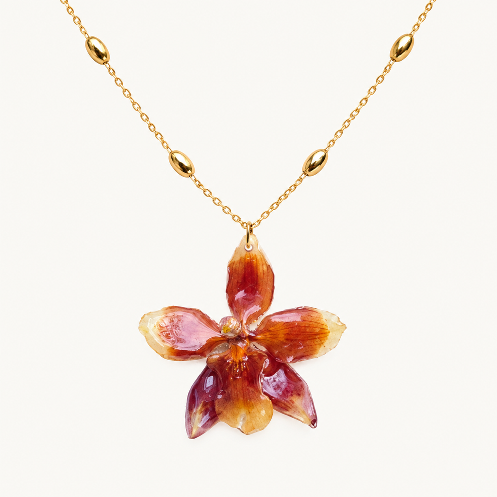Collar ajustable orquídea Odontoglossum