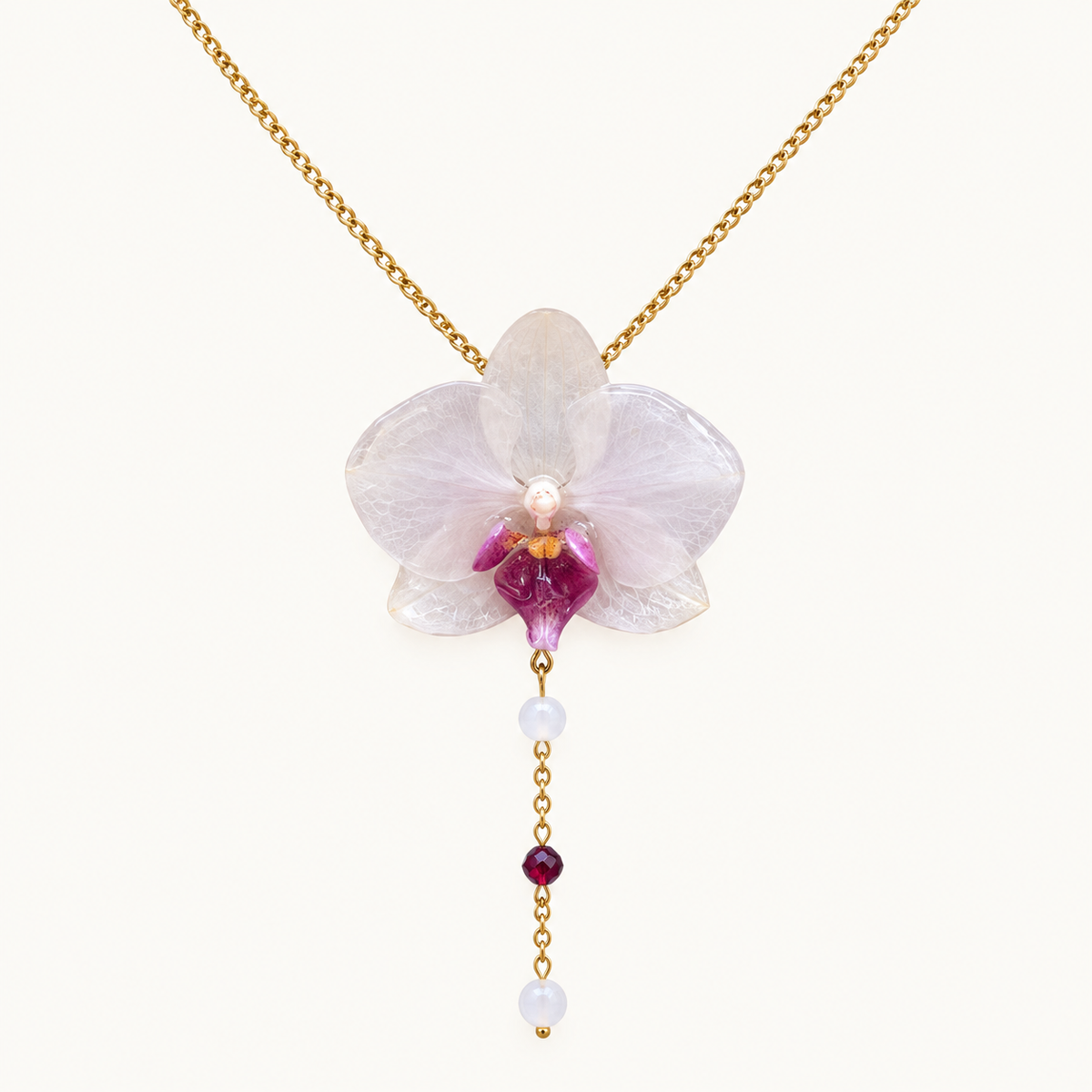 Collar orquídea Phalaenopsis