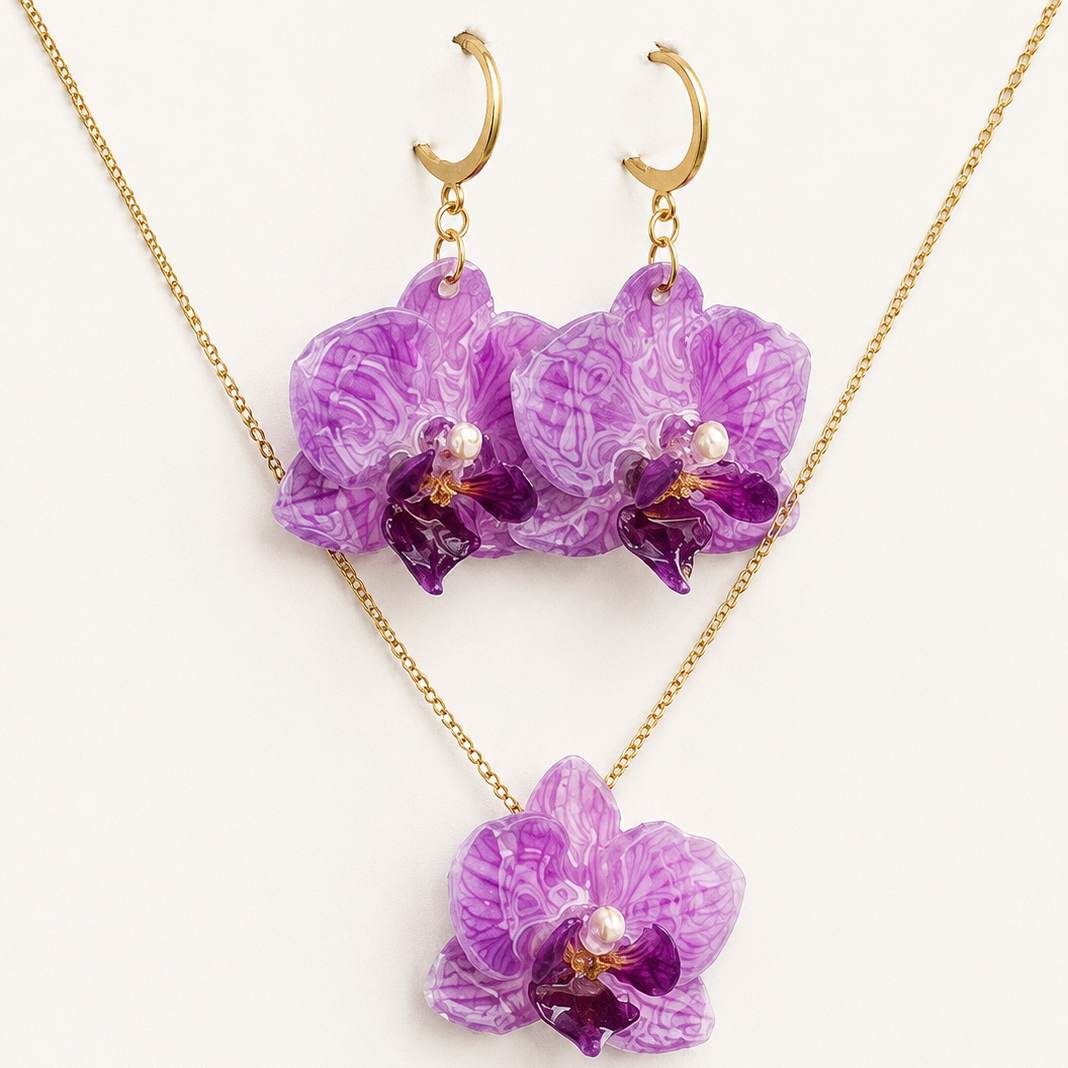 Conjunto Orquídea Phalaenopsis