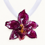 Collar tipo chocker orquídea Odontoglossum