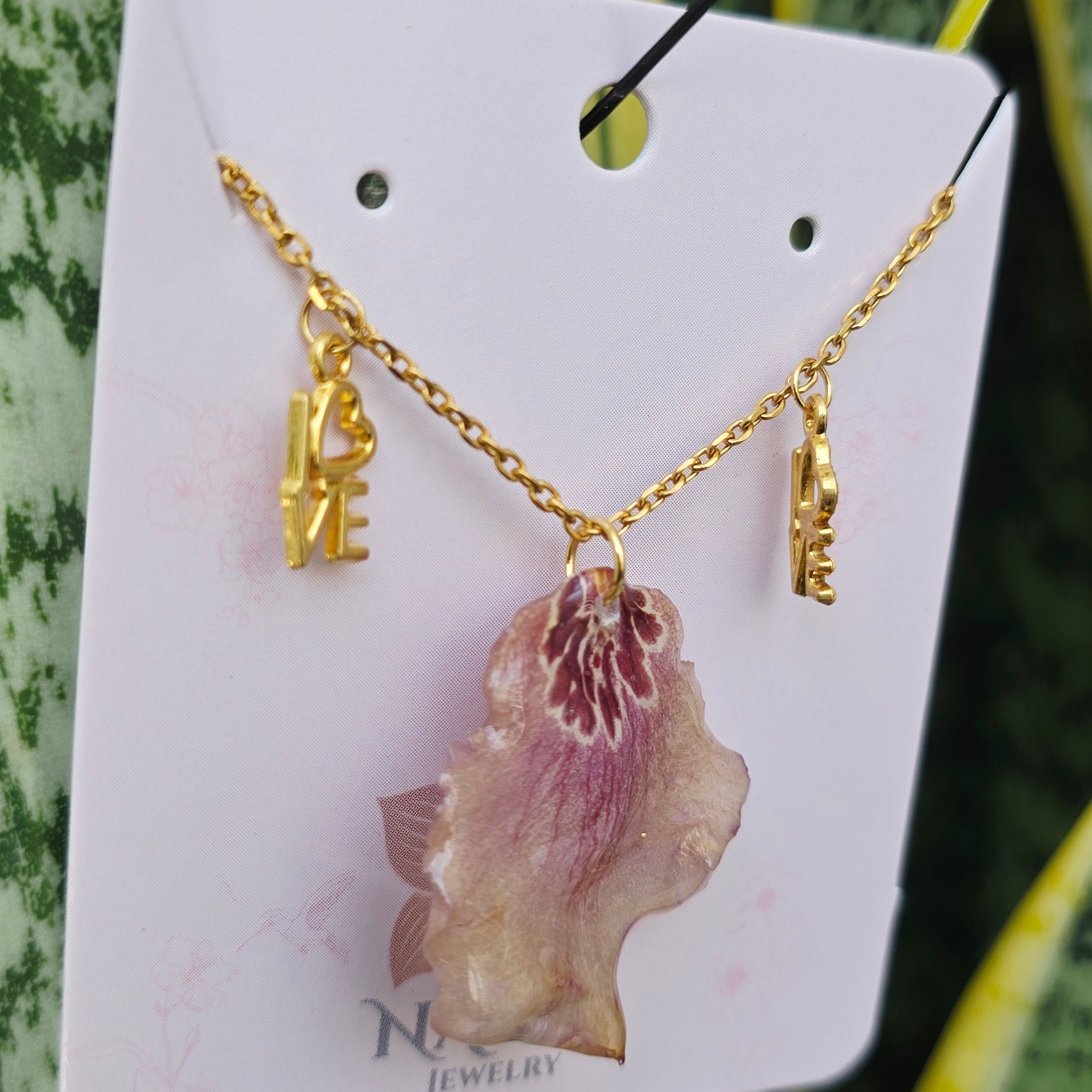 Collar labelo de orquídea Oncidium