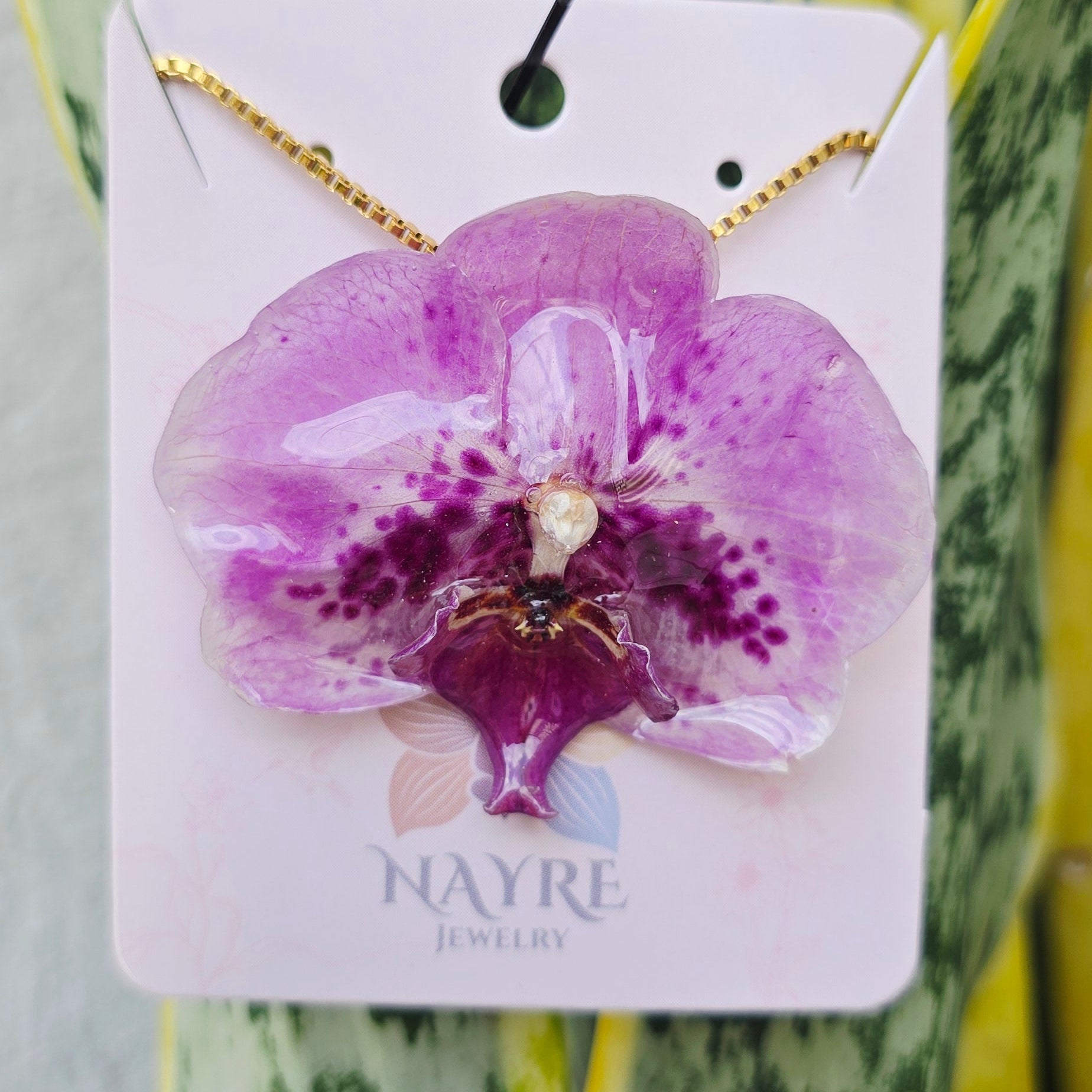 Collar orquídea Phalaenopsis