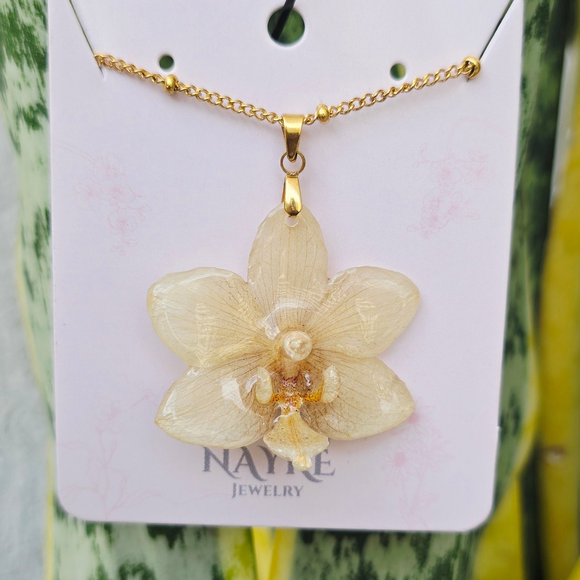 Collar orquídea Phalaenopsis