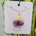 Collar flor de pensamientos