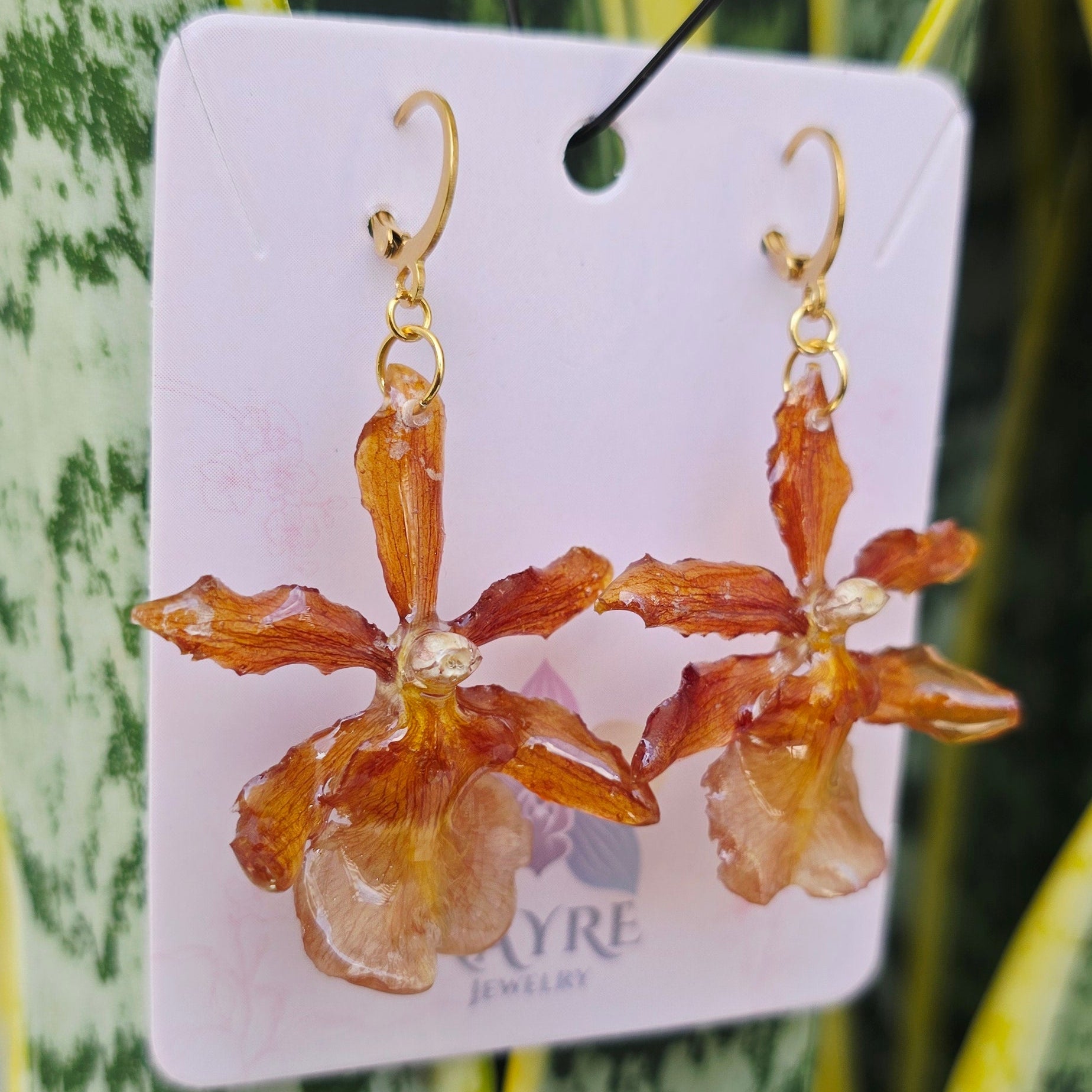 Aretes Orquídea Colamanara
