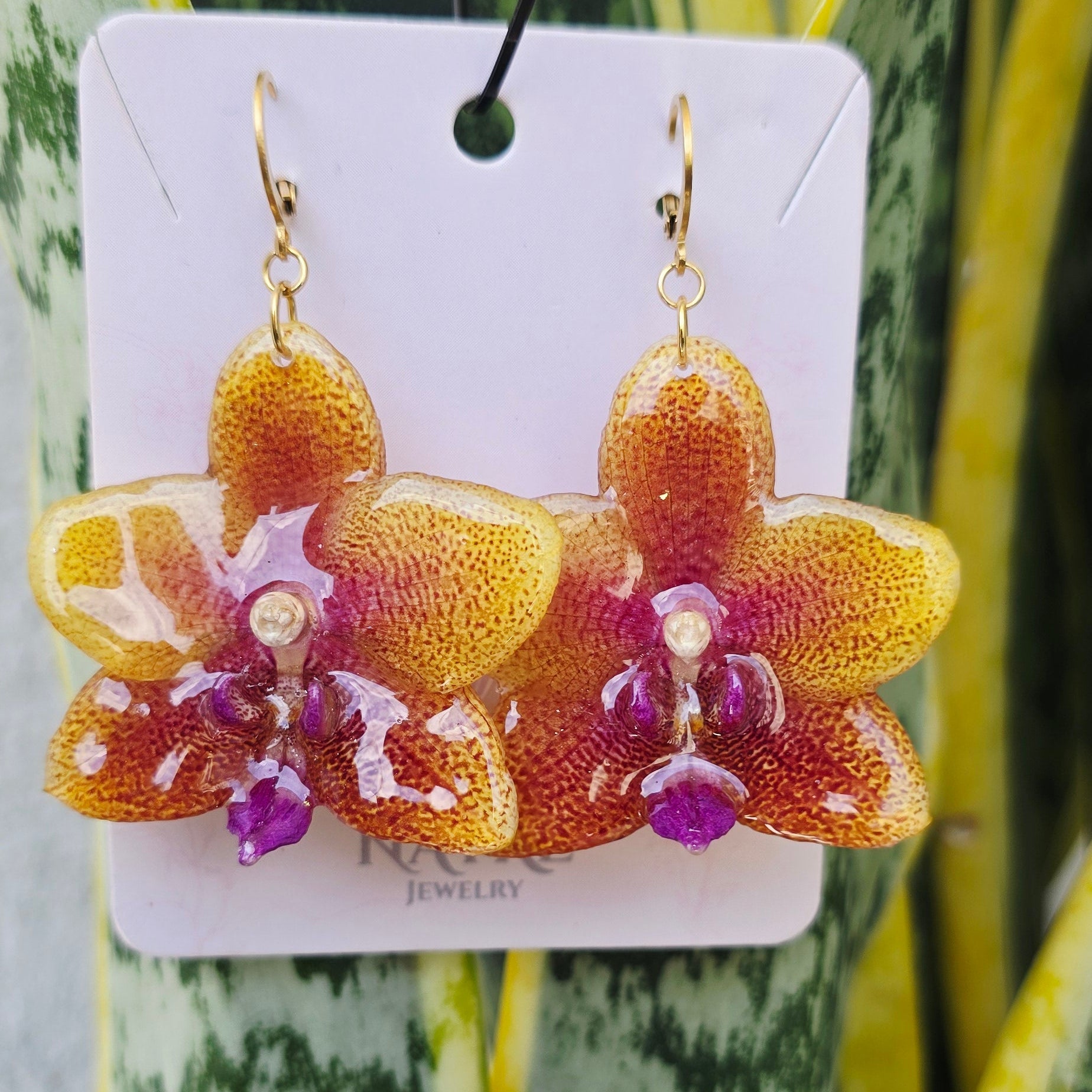 Aretes Orquídea Phalaenopsis