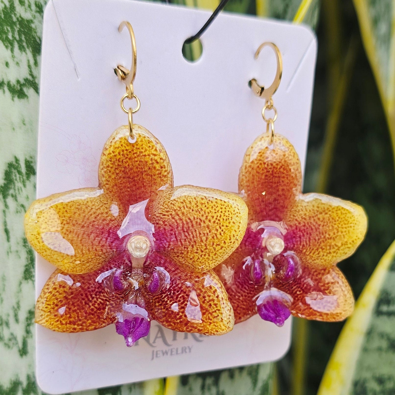 Aretes Orquídea Phalaenopsis