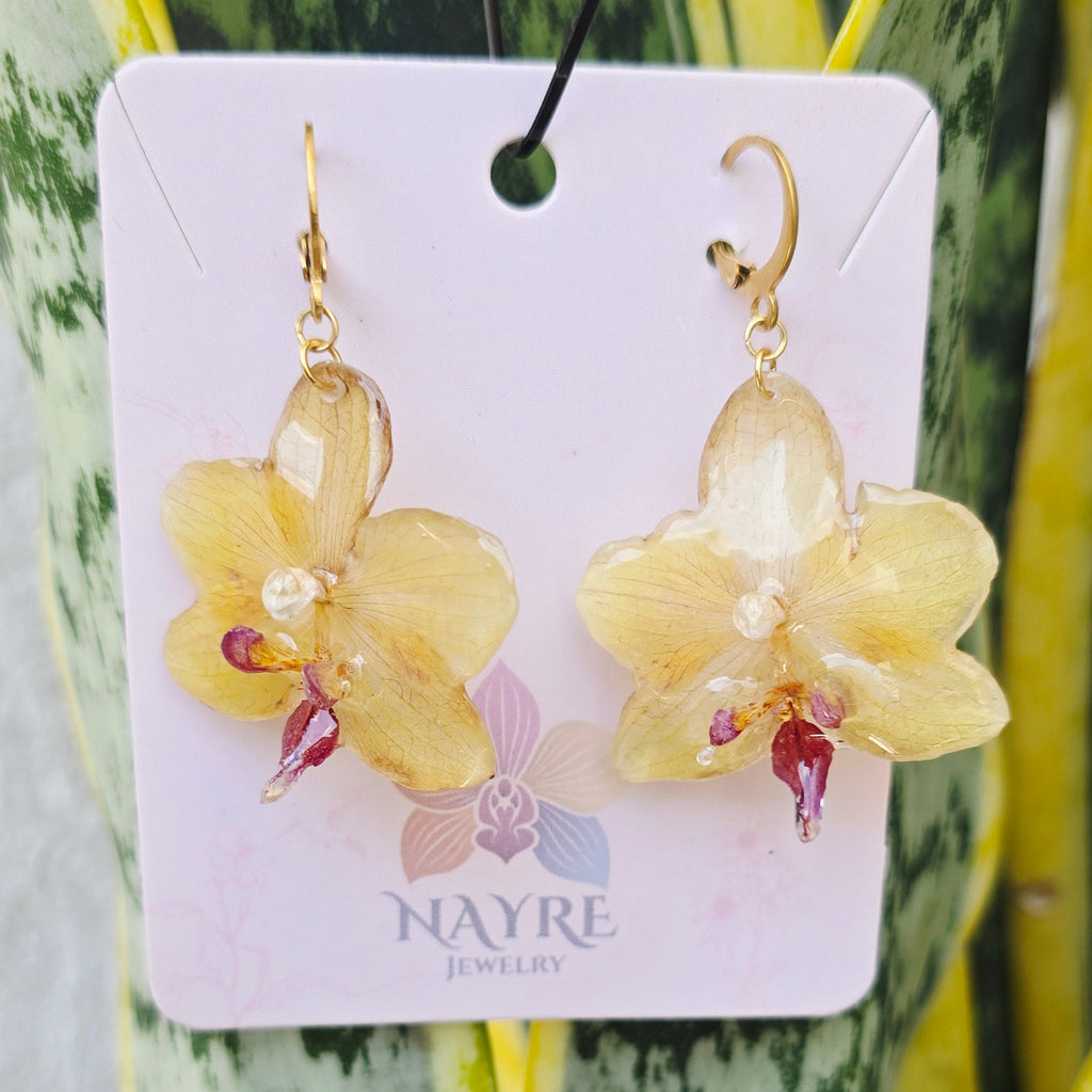 Aretes Orquídea Phalaenopsis