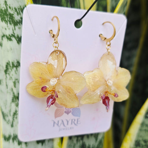 Aretes Orquídea Phalaenopsis