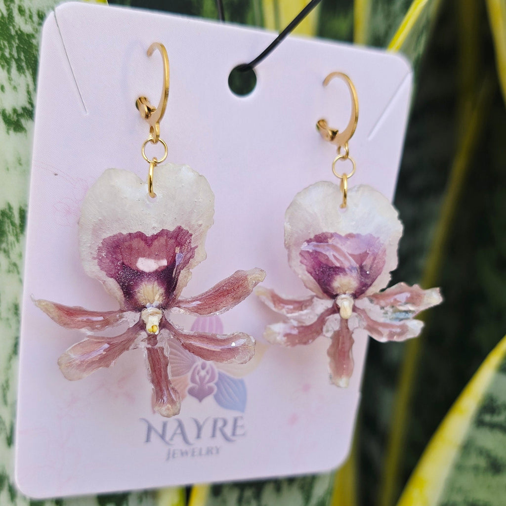 Aretes orquídea Oncidium