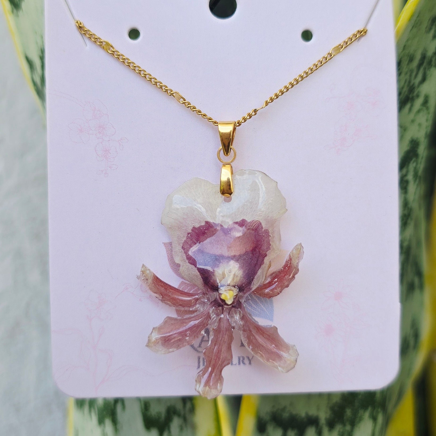 Collar orquídea Oncidium