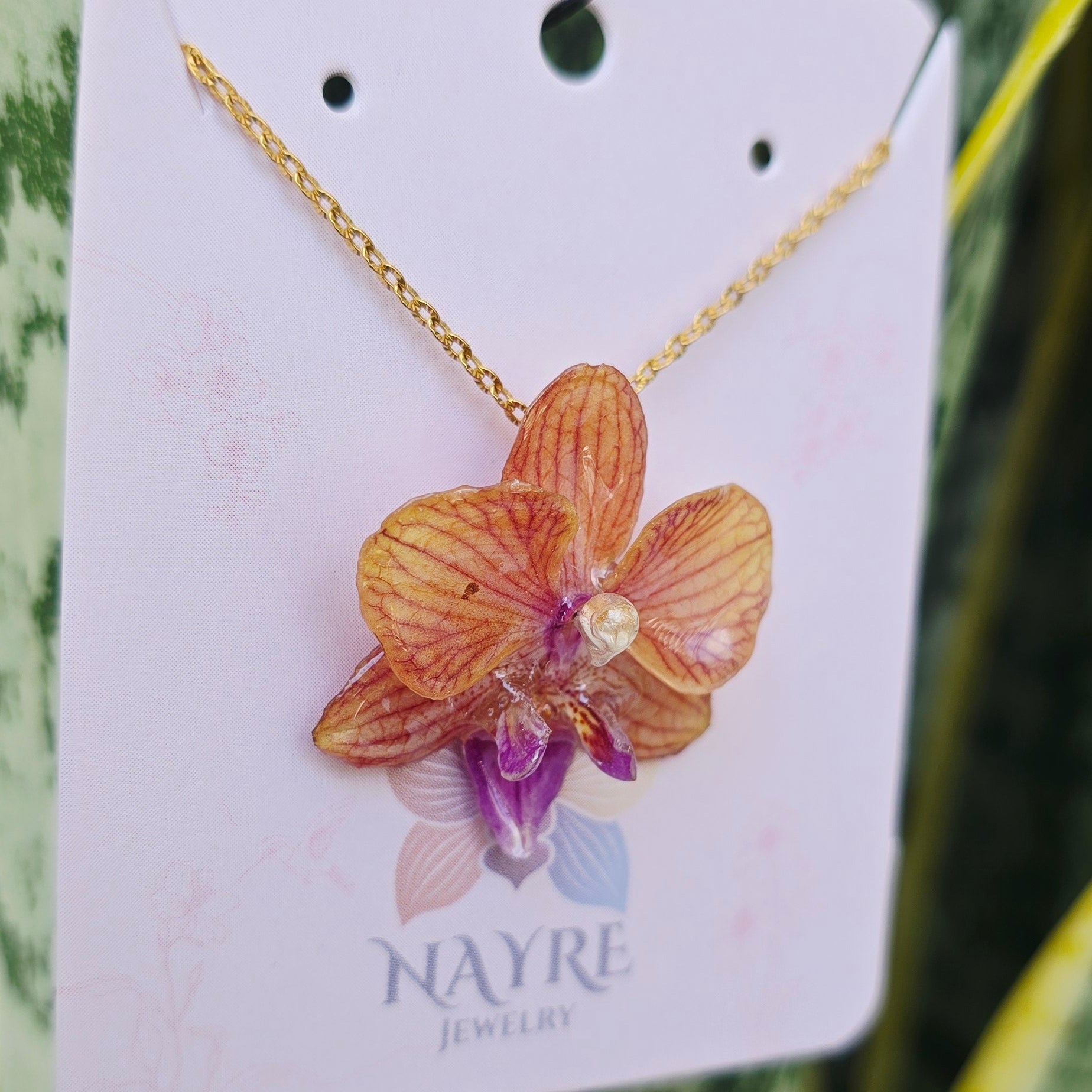 Collar orquídea Phalaenopsis