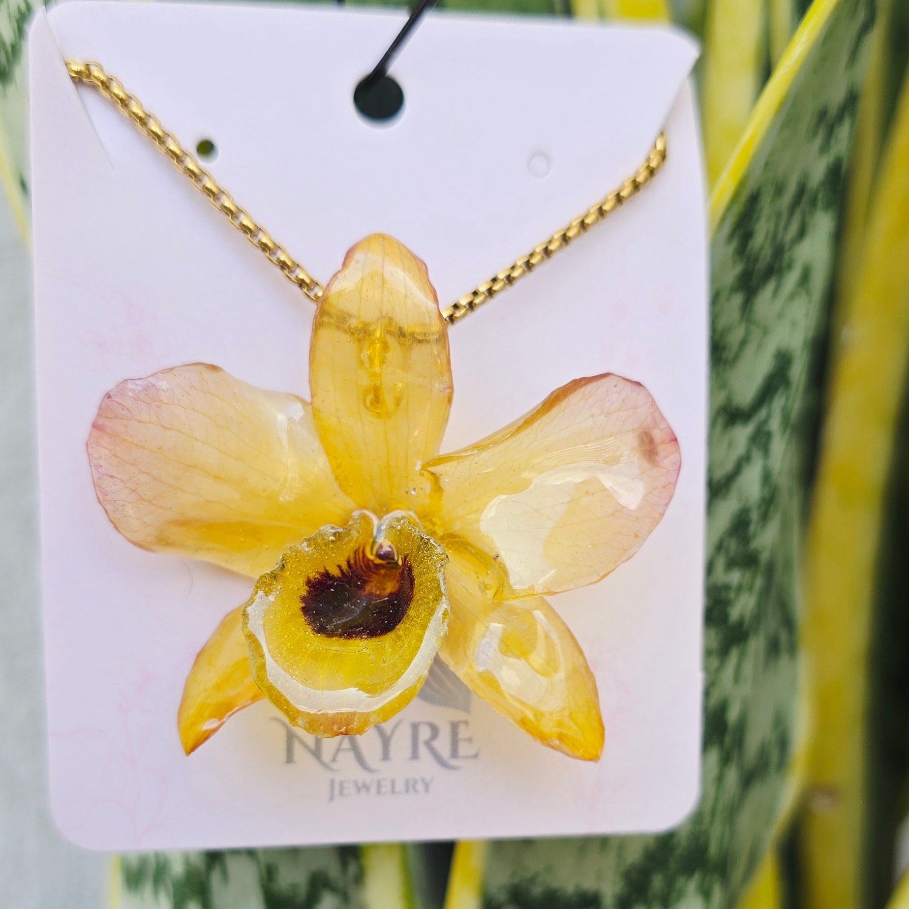 Collar orquídea Dendrobium
