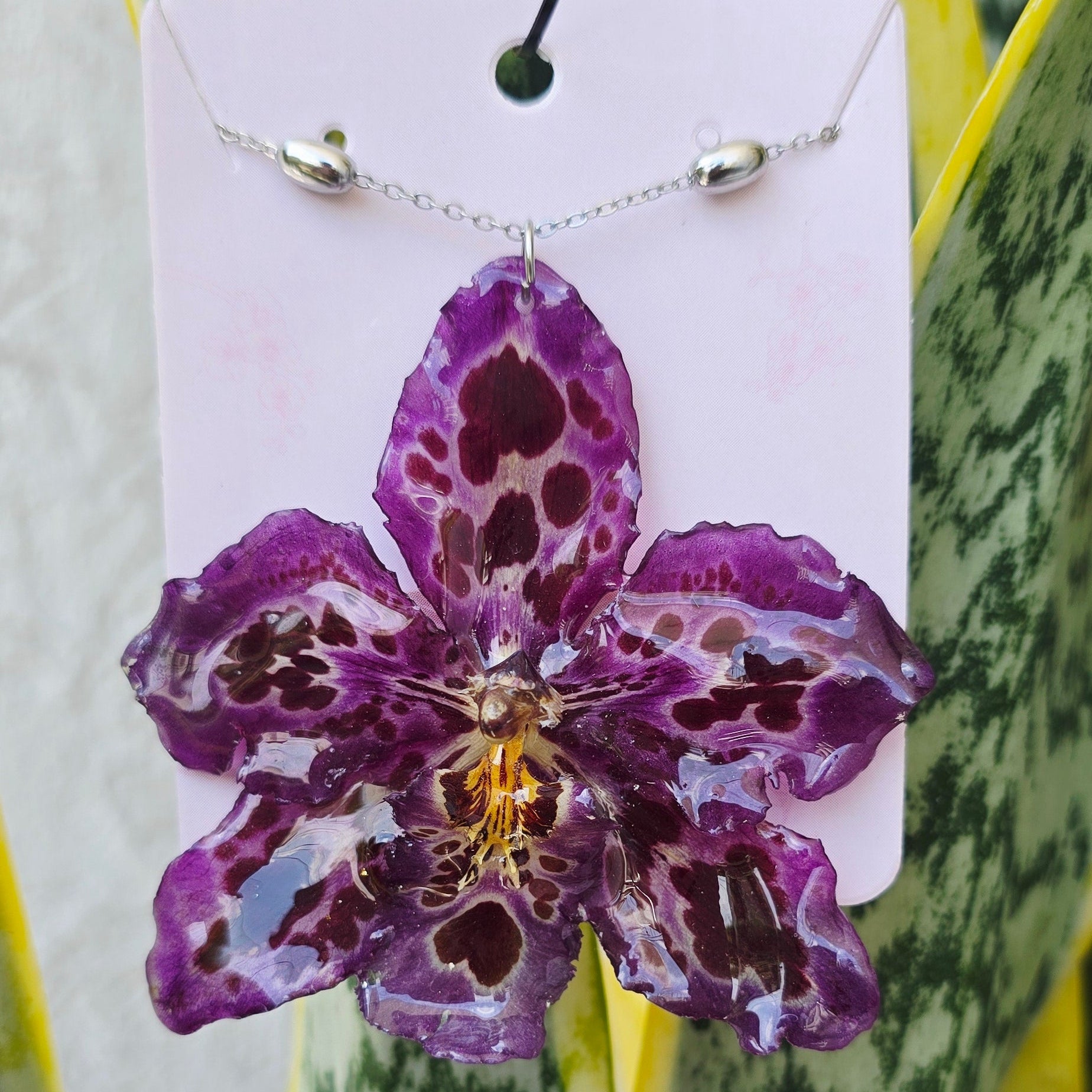 Collar orquídea Odontoglossum