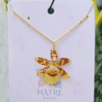 Collar orquídea Oncidium