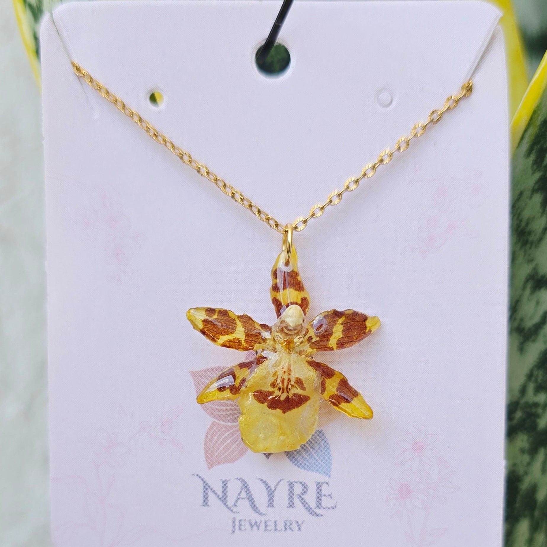 Collar orquídea Oncidium