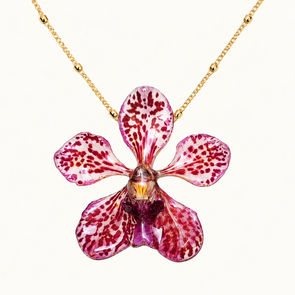 Collar orquídea Vanda