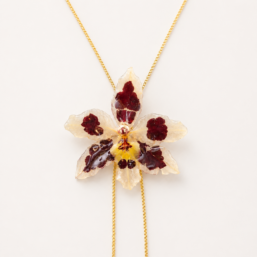 Collar ajustable orquídea Odontoglossum