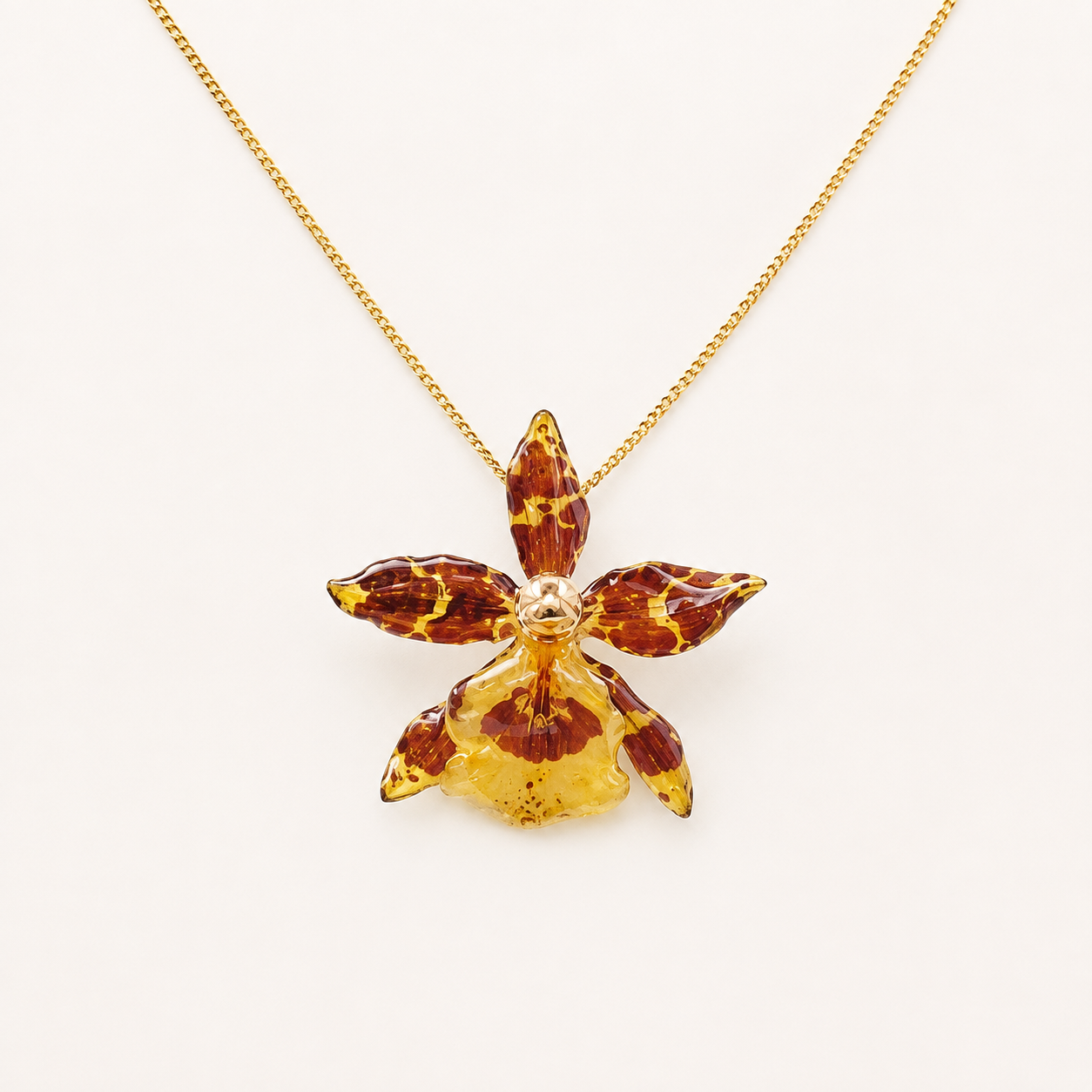 Collar orquídea Oncidium