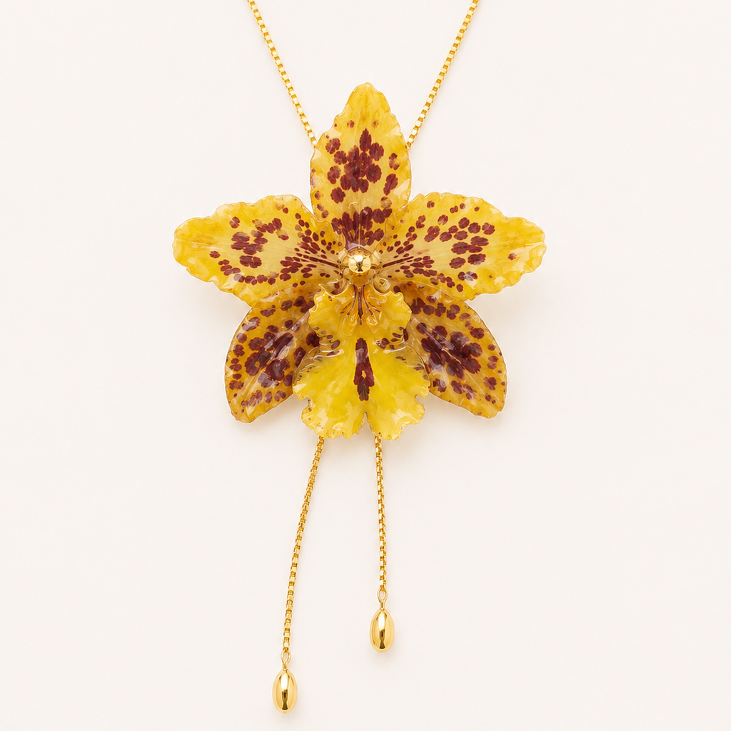 Collar ajustable orquídea Odontoglossum