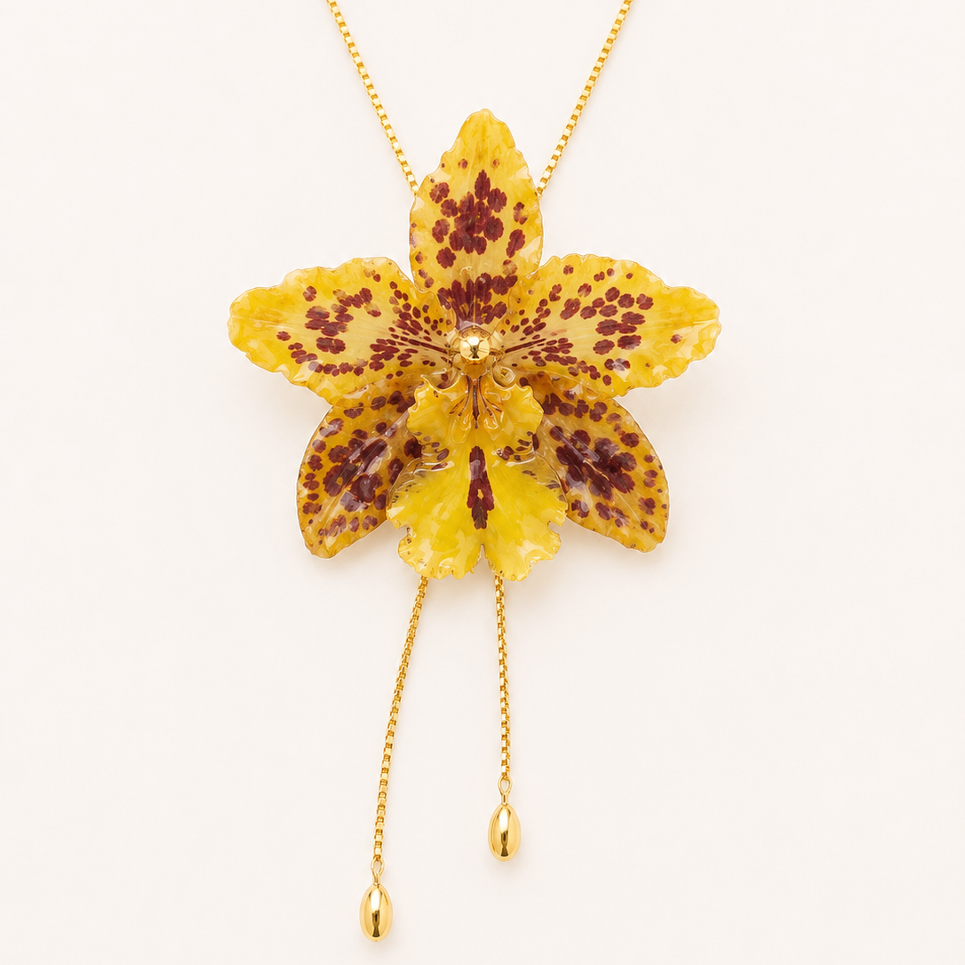 Collar ajustable orquídea Odontoglossum