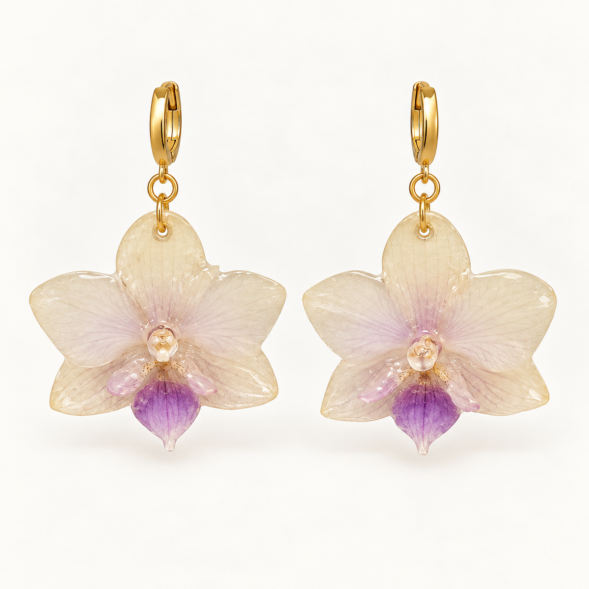Aretes Orquídea Phalaenopsis