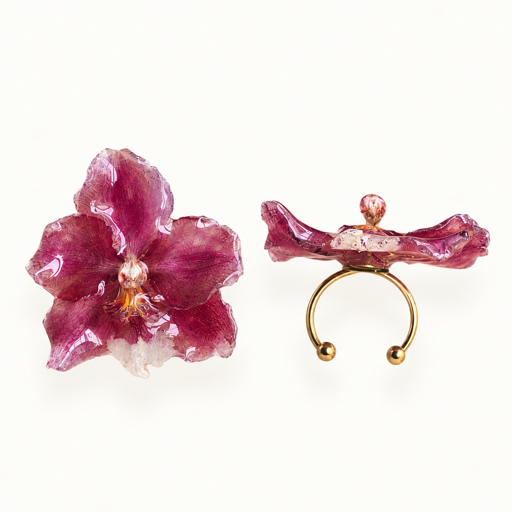 Anillo orquídea Odontoglossum