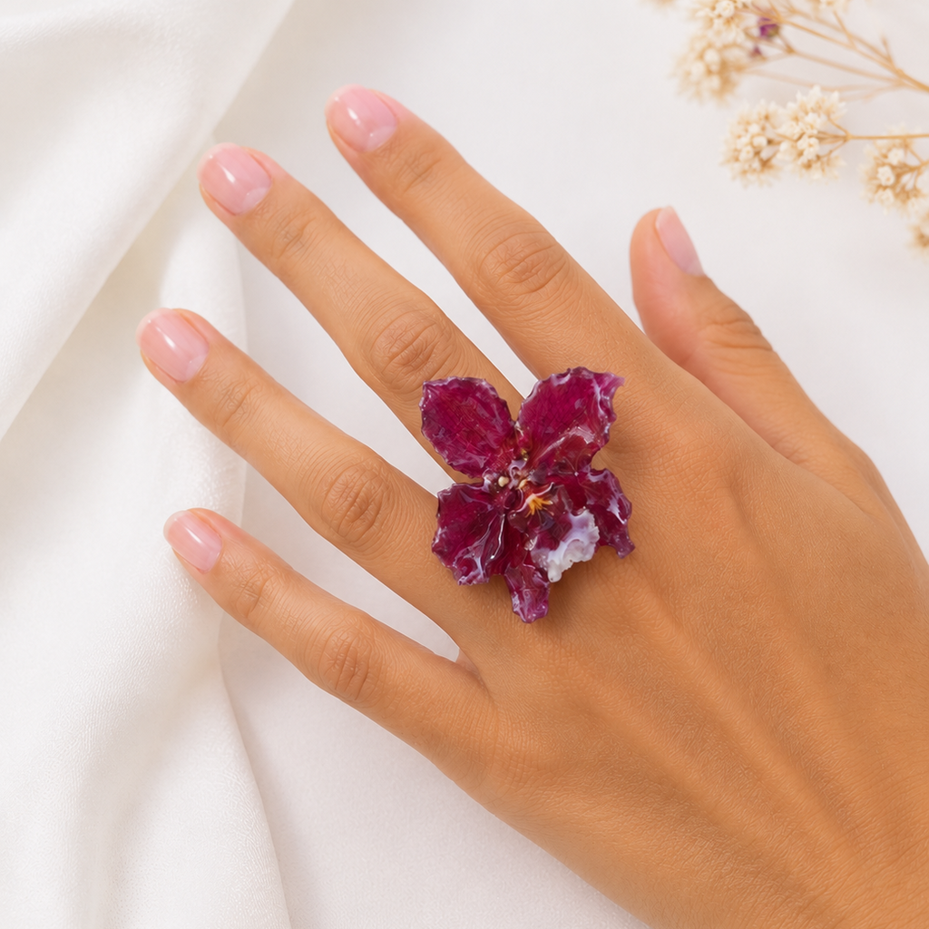 Anillo orquídea Odontoglossum