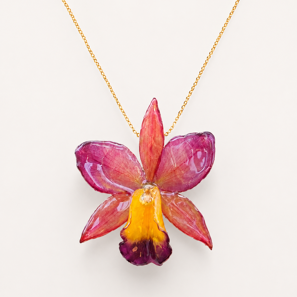 Collar orquídea mini Cattleya