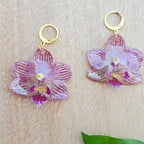 Aretes Orquídea Phalaenopsis
