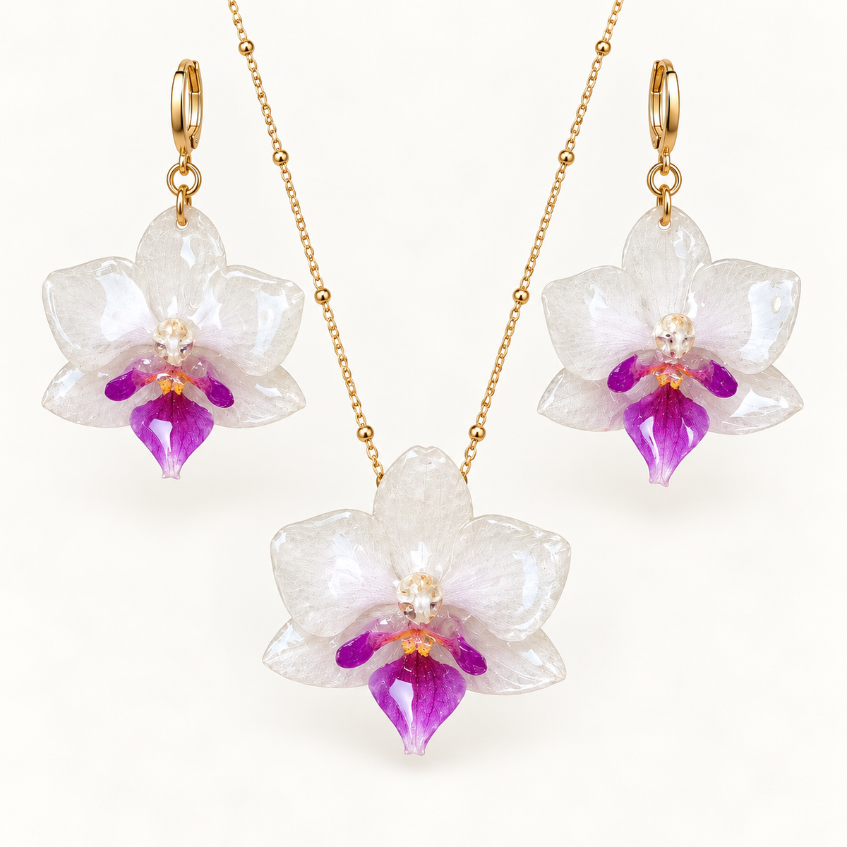 Conjunto Orquídea Phalaenopsis