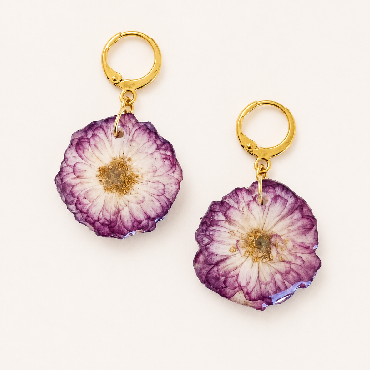 Aretes flor real
