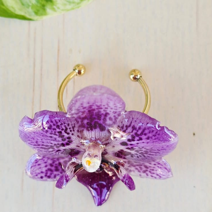 Anillo de Orquídea Natural