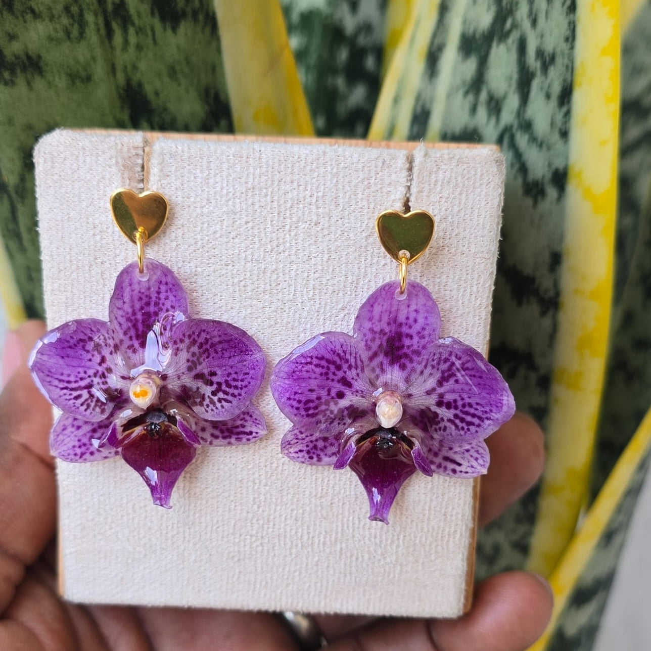 Aretes Orquídea Phalaenopsis Mini