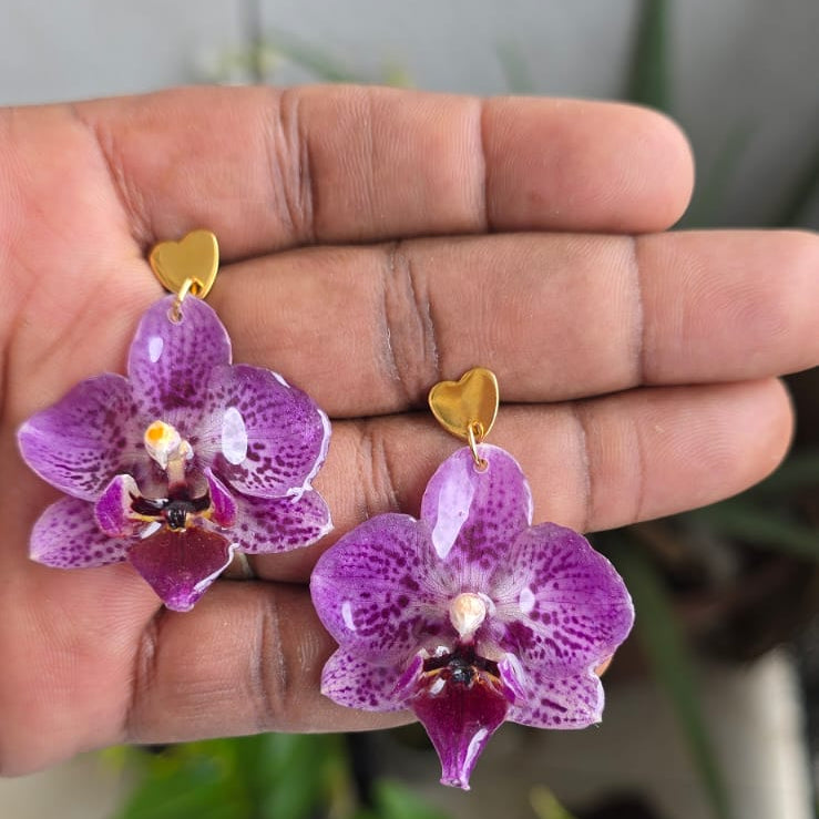 Aretes Orquídea Phalaenopsis Mini