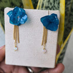 Topos de hortensias azules con accesorio removible