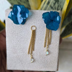 Topos de hortensias azules con accesorio removible