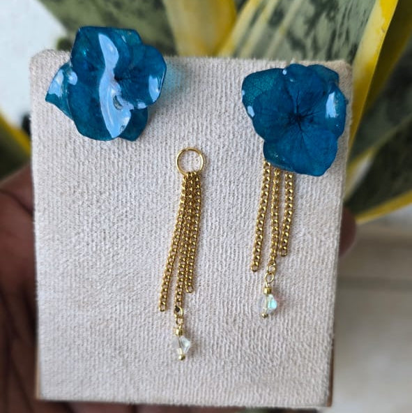 Topos de hortensias azules con accesorio removible