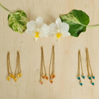 Topo orquídea mini con accesorios removibles en murano