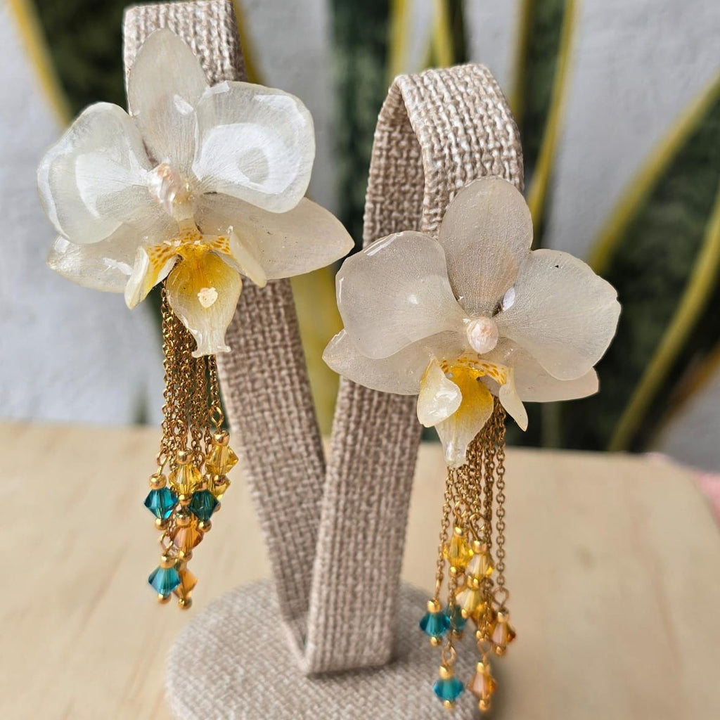 Topo orquídea mini con accesorios removibles en murano