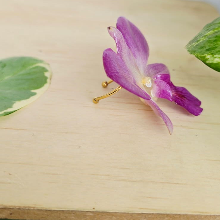 Anillo orquídea Dendrobium