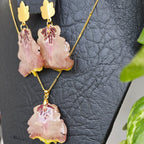 Conjunto labelo de orquídea Oncidium