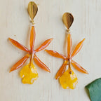 Aretes orquídea Epicattleya