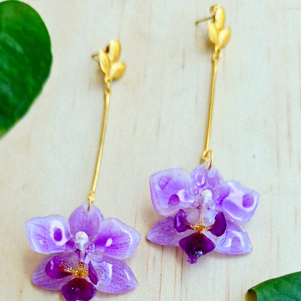 Aretes orquídea Phalaenopsis