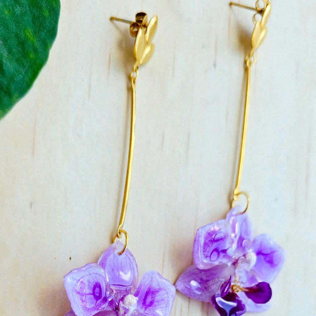 Aretes orquídea Phalaenopsis