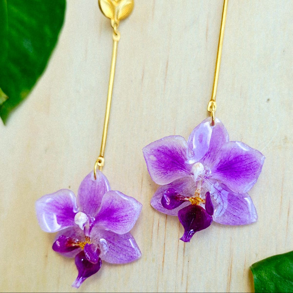 Aretes orquídea Phalaenopsis