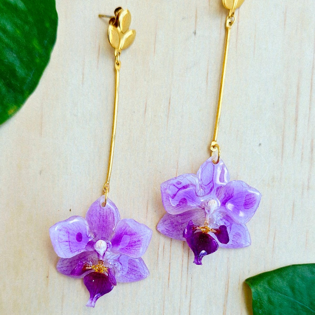 Aretes orquídea Phalaenopsis